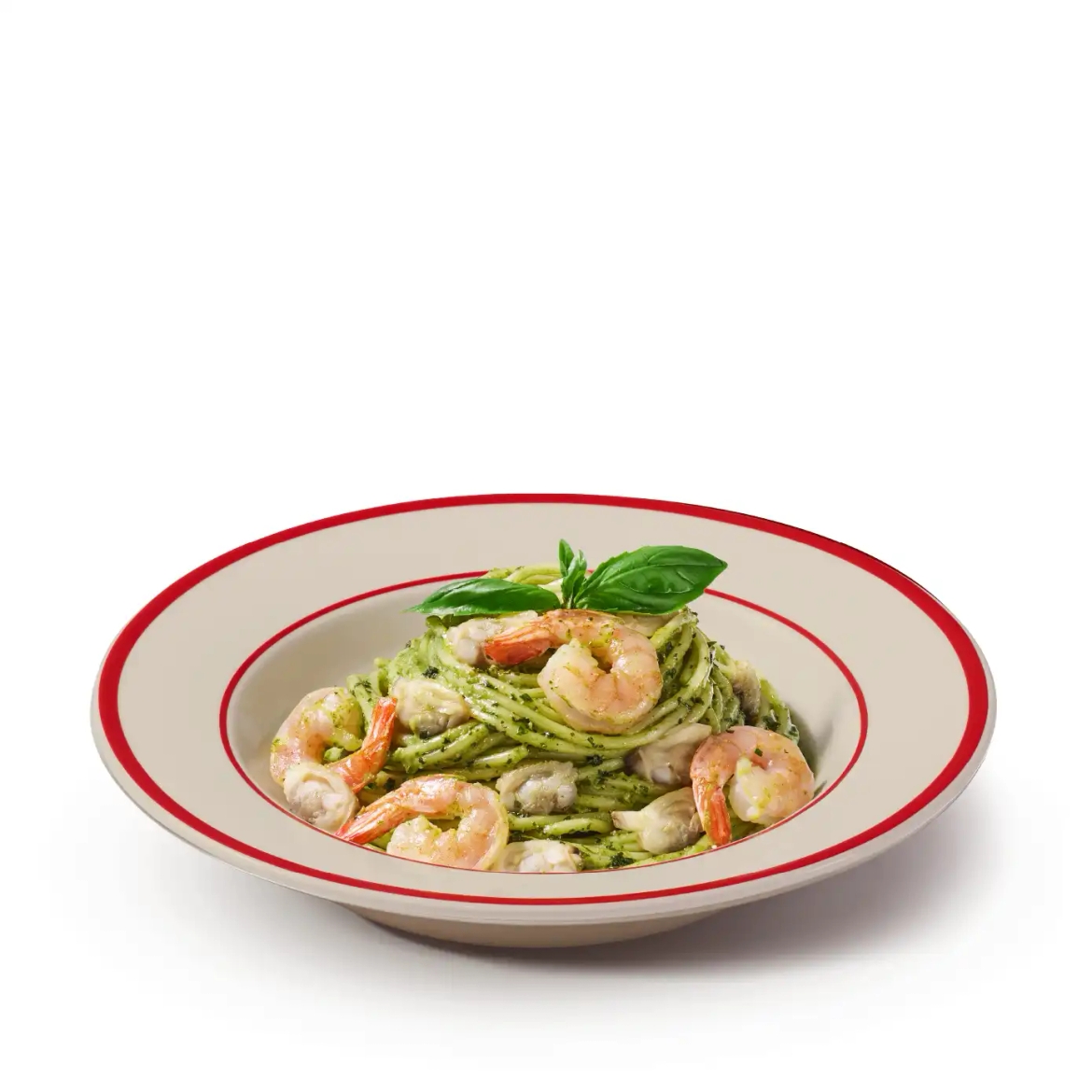 Seafood Pesto Spaghetti