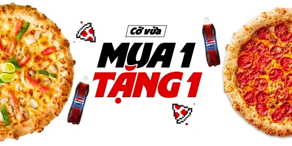 MUA 1 TẶNG 1 PIZZA (CỠ VỪA)