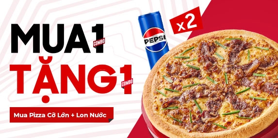 MUA 1 TẶNG 1 PIZZA (CỠ LỚN)