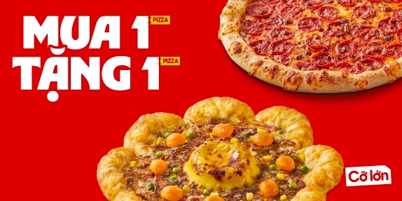 MUA 1 TẶNG 1 PIZZA (CỠ LỚN)