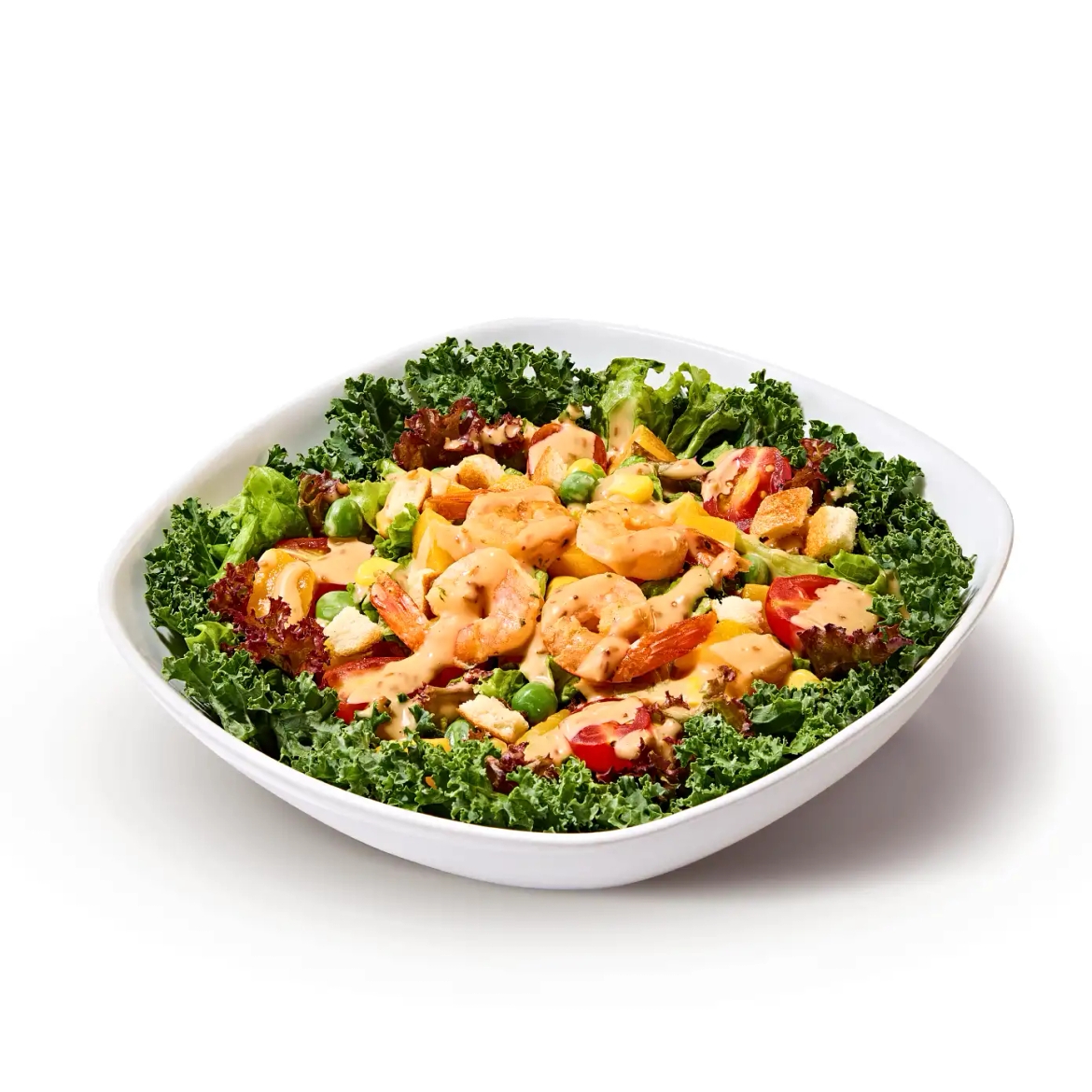 Grill Shrimp and Peach Salad